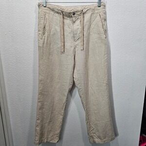 Tasso Elba 100% Linen Men's Pants Size 32x30